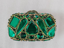 Load image into Gallery viewer, Diamond-Encrusted Evening Clutch Bag - Luxury Crystal Glass Drop Handbag for Women