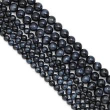 Load image into Gallery viewer, Genuine Blue Tiger Eye Round Smooth Beads, Sku#U1949