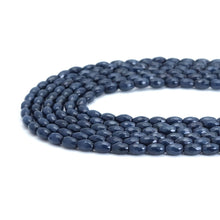 Load image into Gallery viewer, 6x9mm Sapphire Jade Faceted Rice Beads, Sku#U2033