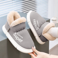 Load image into Gallery viewer, Unisex Plush Fleece High-Back Heel Slippers | Warm Breathable House Shoes