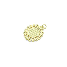 Load image into Gallery viewer, Clear CZ Gold Virgin Mary On Oval Shape Charm Pendant, Sku#LK1113