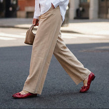 Load image into Gallery viewer, Full Grain Leather Tabi Mary Jane Flats
