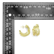 Load image into Gallery viewer, Gold Multi Wire Lines Earrings, Sku#LD565