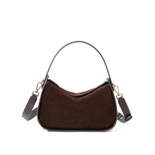 Load image into Gallery viewer, Women's Genuine Suede Leather Crossbody Bag – Vintage Style Shoulder Handbag