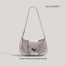 Load image into Gallery viewer, Mini Square Crossbody Bag for Women – PU Leather Shoulder &amp; Underarm Bag with Chain Strap | Stone Pattern