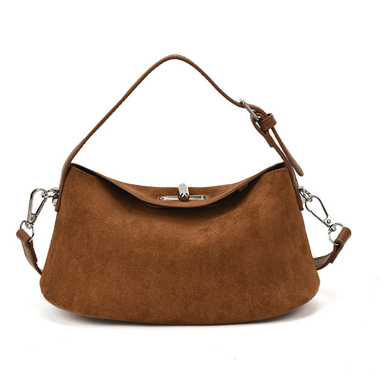Women's Retro Dumpling Tote Shoulder Bag – PU Leather Handbag with Multiple Pockets
