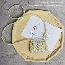 Load image into Gallery viewer, Handwoven Pearl Crossbody Bag