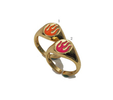 Load image into Gallery viewer, Fire Flame Signet Ring, JD24