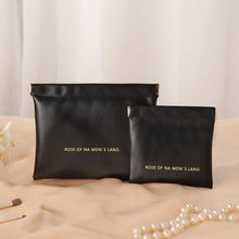 Load image into Gallery viewer, Portable Mini Cosmetic &amp; Lipstick Bag Set – PU Clutch Organizer for Travel &amp; Everyday Use