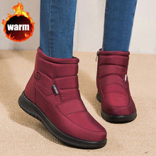 Load image into Gallery viewer, Women's Non-Slip Waterproof Snow Ankle Boots | Flat Heel Cotton Warm Shoes