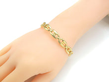 Load image into Gallery viewer, Gold Mariner Link Bangle Bracelet, LD86