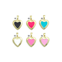 Load image into Gallery viewer, Lockets Enamel Heart Shape Pendant, Sku#FH186