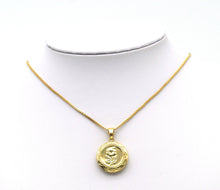 Load image into Gallery viewer, Lockets Rose Flower On Round Pendant, Sku#FH190