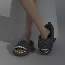 Load image into Gallery viewer, Shark Slippers Glow House Slippers
