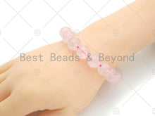 Load image into Gallery viewer, Natural Pink Rose Quartz Stretchy Bracelet