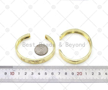Load image into Gallery viewer, CZ Mirco Pave MAMA Word Open Cuff Bracelet, 18K Gold Filled