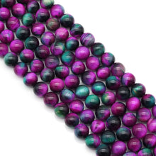 Load image into Gallery viewer, Exclusive!!! Top Quality Fuchsia Green Tiger Eye, Sku#UA308