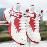 Men's Waterproof High-Top Leather Basketball Shoes – Breathable Non-Slip Sneakers