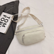 Load image into Gallery viewer, Corduroy Crossbody Bag for Women - Lightweight Minimalist Streetwear Style