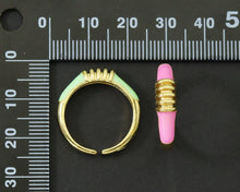 Load image into Gallery viewer, Colorful Enamel Adjustable Ring, Sku#X293