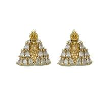 Load image into Gallery viewer, Baguette CZ Triangle Charm, Sku#L686
