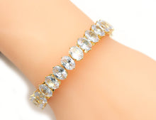 Load image into Gallery viewer, Gold Filled Big CZ Around Bracelet, Adjustable Baracelet, sku#C128