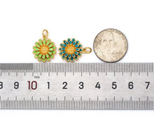 Load image into Gallery viewer, Enamel Colorful Daisy Flower Shape Pendant, Sku#F1410