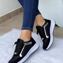 Load image into Gallery viewer, Women's Lace-Up Mesh Sneakers | Breathable Round-Toe Flat Sports Shoes