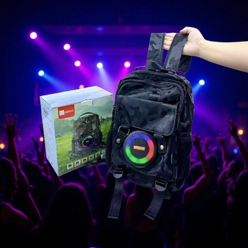 Bluetooth Speaker Backpack – Waterproof Rechargeable Outdoor Backpack with Built-In Speaker