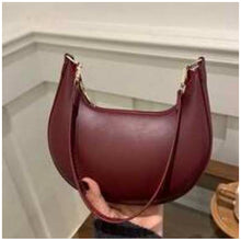 Load image into Gallery viewer, Women's Minimalist Dumpling Underarm Bag – PU Leather Crossbody Shoulder Bag