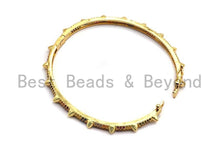 Load image into Gallery viewer, CZ Thin Stud Buckle Bracelet,Sku#X39