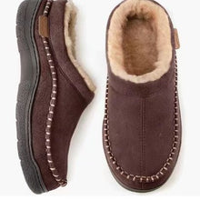 Load image into Gallery viewer, Men's Non-Slip Warm Fleece-Lined Suede Home Slippers | Indoor House Shoes