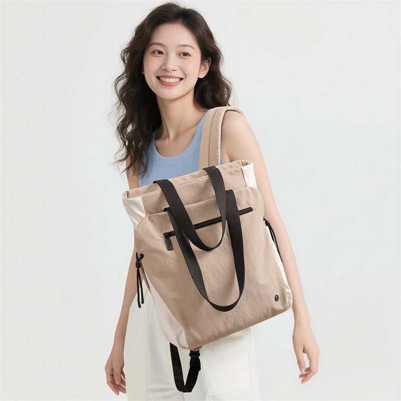 Urban Minimalist Canvas Backpack - Computer Student School Bag