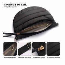 Load image into Gallery viewer, Women's Quilted Crossbody Bag - Casual Dumpling Shoulder Bag with Adjustable Strap
