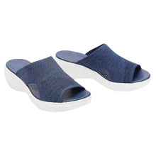Load image into Gallery viewer, Women's Woven Mesh Platform Sandals | Open-Toe PU Sole Casual Slides