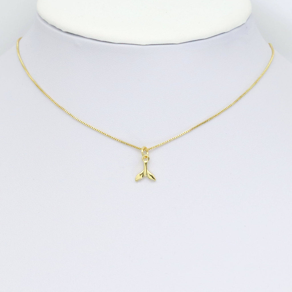 Gold Fish Tail Gold Charm, Sku#LK914