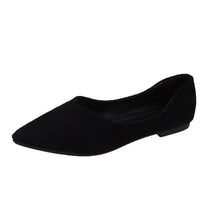 Load image into Gallery viewer, Women's Pointed-Toe Suede Flats | Plus Size Low-Top Shoes | Breathable Slip-On