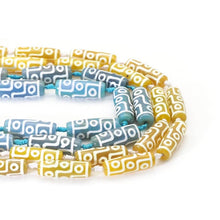 Load image into Gallery viewer, Natural Tibetan Agate Barrel Focal Beads, 10x30mm, Sku#U1559