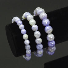 Load image into Gallery viewer, Mystic Blue Banded Agate Stretchy Bracelet, 8mm/10mm/12mm, SKU#EF402