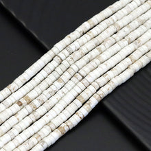 Load image into Gallery viewer, White Turquoise Heishi Beads, Sku#U1834