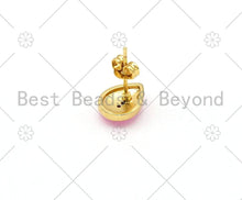 Load image into Gallery viewer, CZ Enamel Teardrop Shape Earrings, Sku#O68C