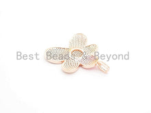 Load image into Gallery viewer, CZ Multi-colors Micro Pave Flower Pendant,Cubic Zirconia Rai