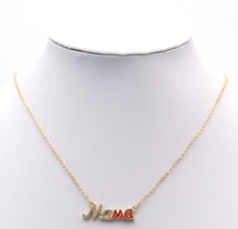 Load image into Gallery viewer, Red Enamel Mama Word Connector Charm, Sku#L715