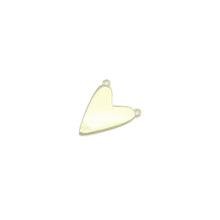 Load image into Gallery viewer, White Mother of Pearl Gold Heart Connector Charm Pendant,Sku#LK1216