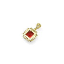 Load image into Gallery viewer, Colorful Big Square Crystal Stone Pendant Charm, Sku#LX321