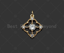 Load image into Gallery viewer, Gold Filled CZ Micro Pave Clover Shape Pendant