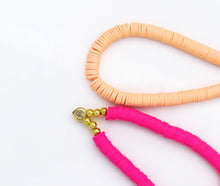 Load image into Gallery viewer, Colorful Heishi Bead with heart bracelets, sku#O111