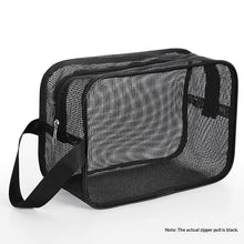 Load image into Gallery viewer, Men's Mesh Toiletry Travel Bag – Foldable Resin Mesh Shower &amp; Storage Bag