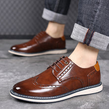 Load image into Gallery viewer, Premium Men's Business Casual Leather Shoes - Classic Lace-Up Oxford Dress Shoes