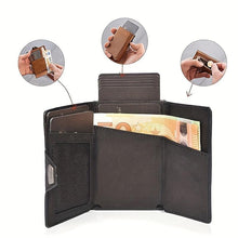 Load image into Gallery viewer, Premium Vintage Men's Leather Card Holder Wallet - RFID Blocking Slim Minimalist Design